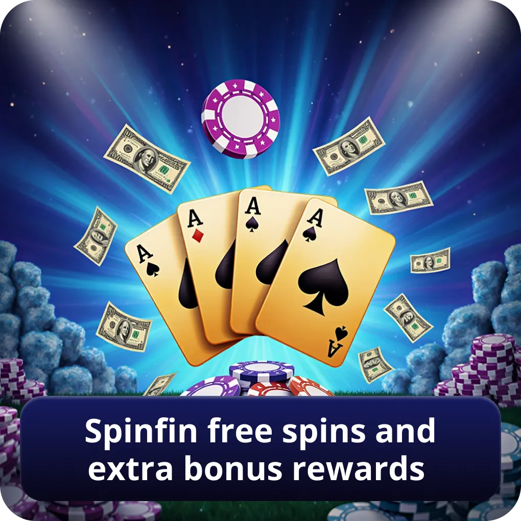 Spinfin free spins and extra bonus rewards