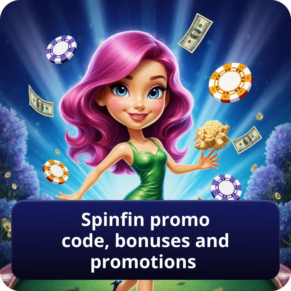Spinfin promo code, bonuses and promotions